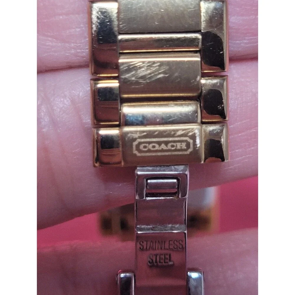 Coach Lexie Watch Signature C Gold Tone - Picture 4 of 9